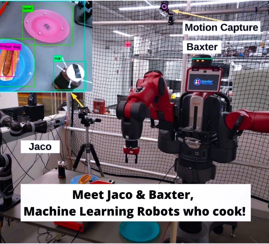 Meet Jaco and Baxter, Machine Learning Robots Serving Hot Dogs