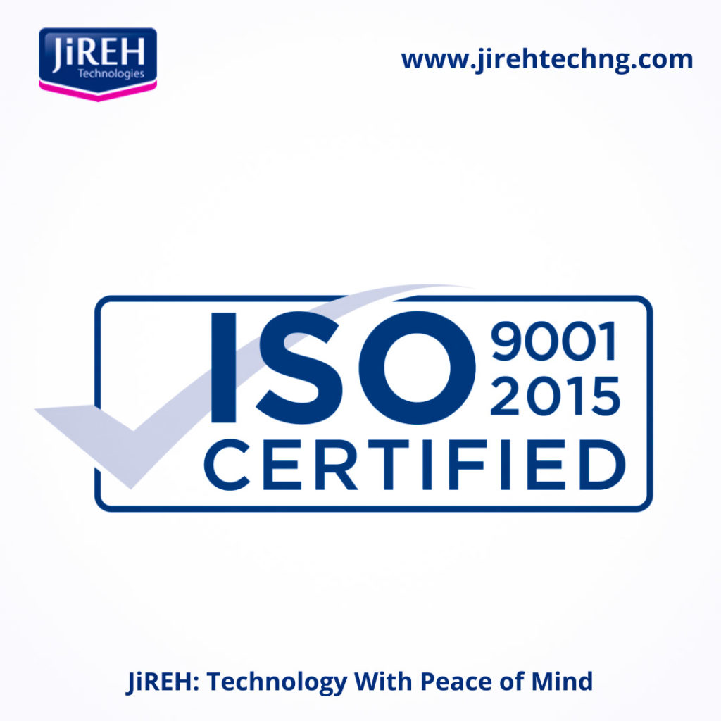 JiREH Technologies is Proud to Announce ISO Certifications